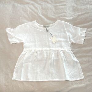 NWT Heavyweight Linen Blouse